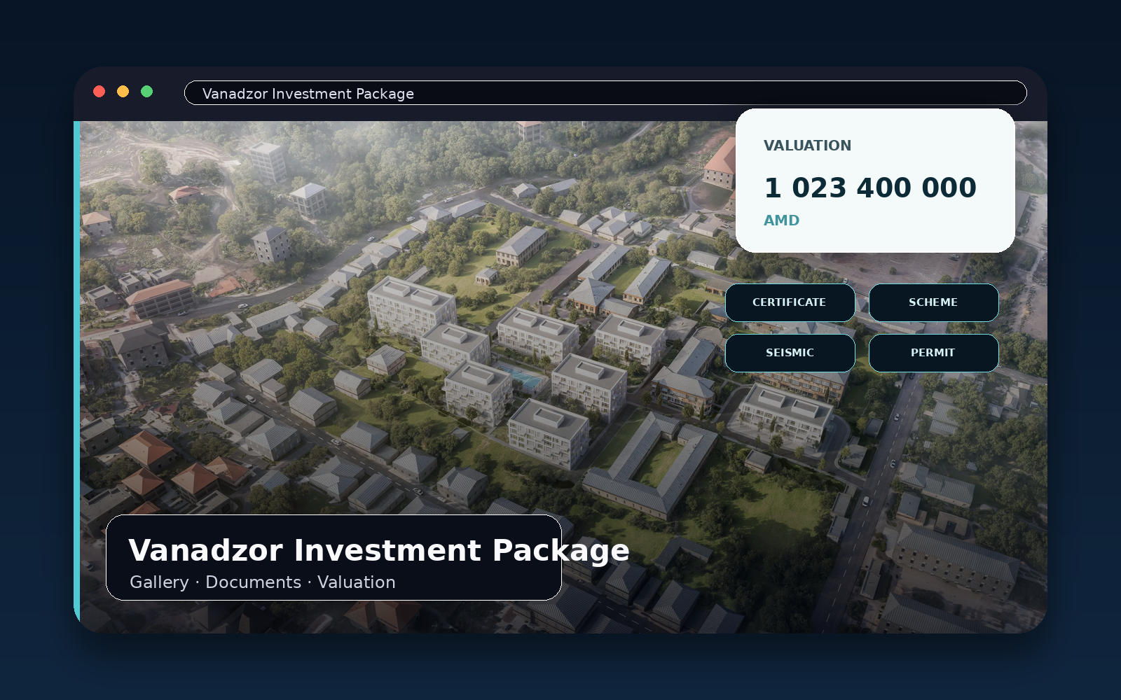 Project preview: Vanadzor Investment Package